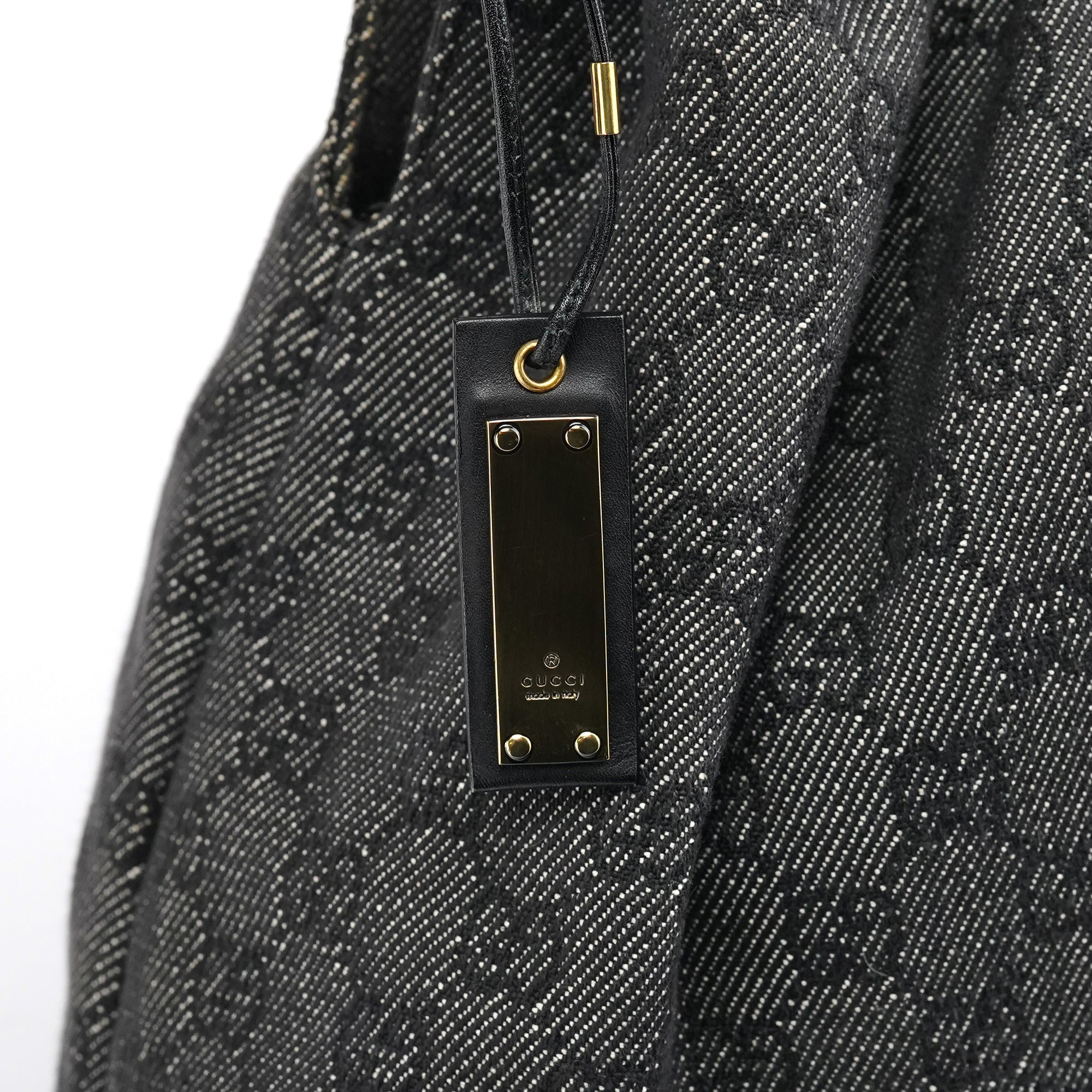 Gucci 92708 Sac Bamboo en denim GG anthracite