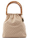 Gucci 92709 Beige GG Bamboo Handle Bag