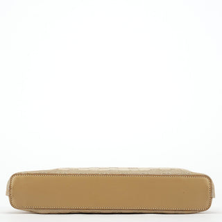 Gucci 92710 Beige GG Canvas Leather Shoulder Bag