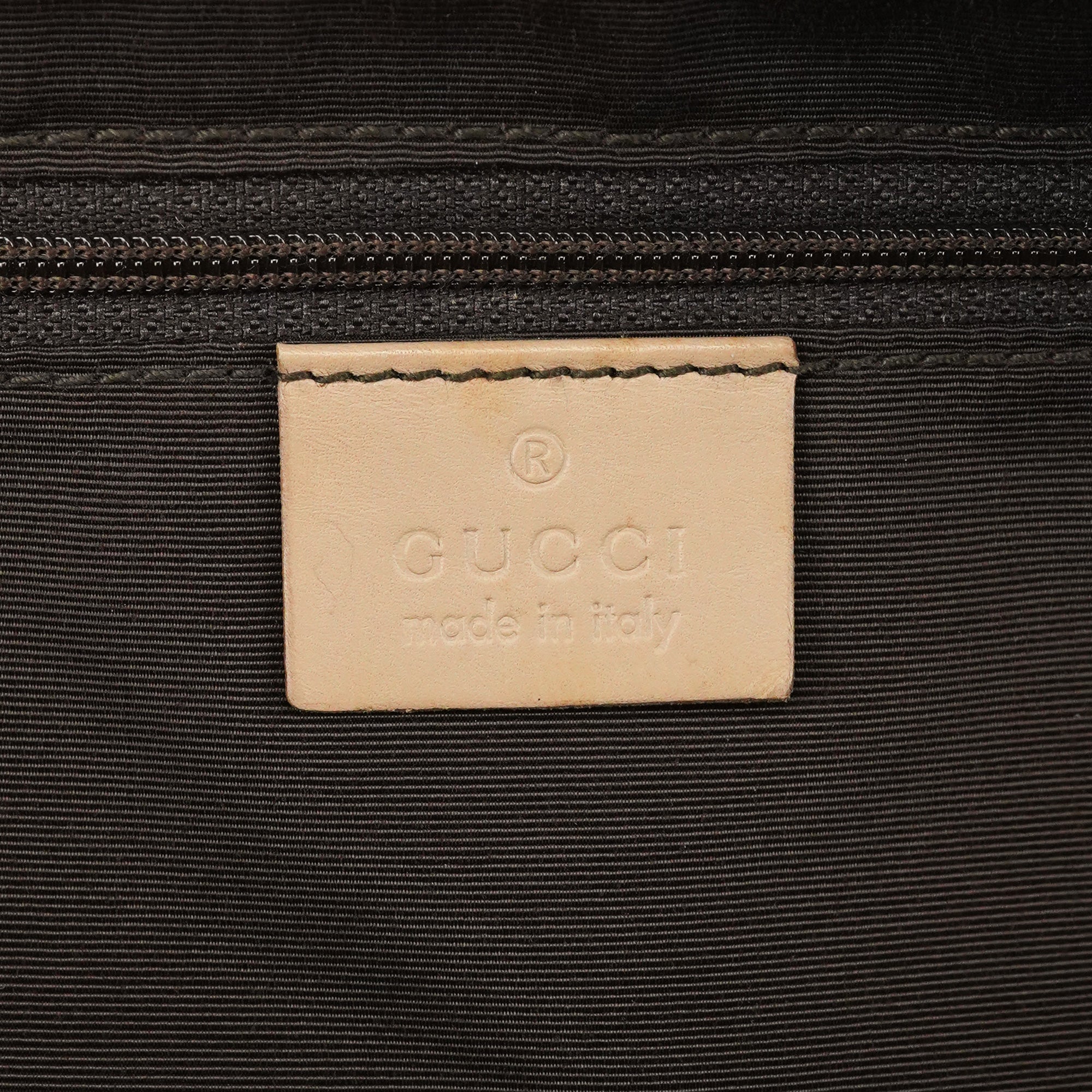 Gucci 92729 Beige GG Leather Tote Bag