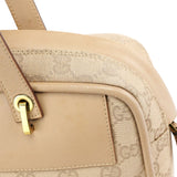 Gucci 92729 Beige GG Leather Tote Bag