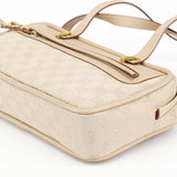 Gucci 92729 Beige GG Leather Tote Bag