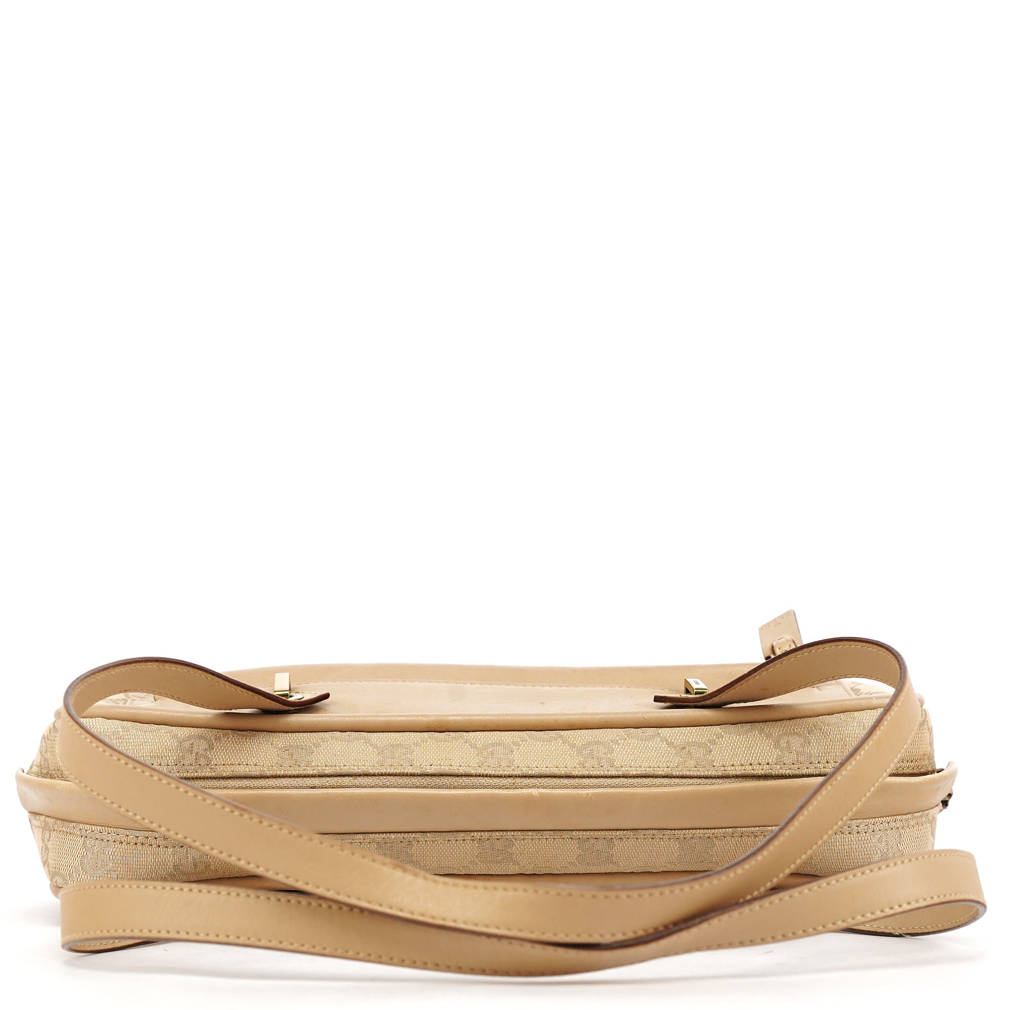 Gucci 92729 Beige GG Leather Tote Bag