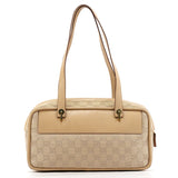 Gucci 92729 Beige GG Leather Tote Bag