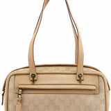 Gucci 92729 Beige GG Leather Tote Bag