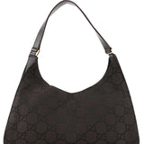 Gucci 93154 Brown GG Hobo Shoulder Bag