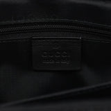 Gucci 93631 Black Calfskin Bamboo Tote Bag