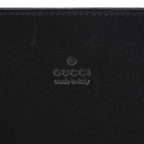 Gucci 93631 Black Calfskin Bamboo Tote Bag