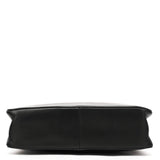Gucci 93631 Black Calfskin Bamboo Tote Bag