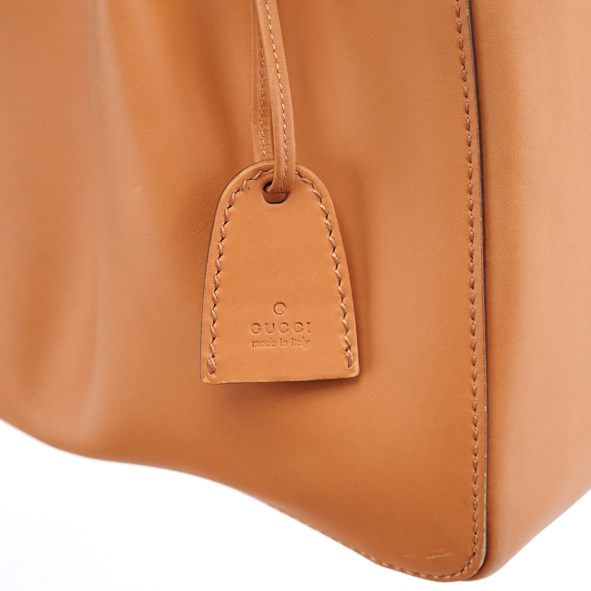 Gucci 94898 Sac cabas en cuir camel