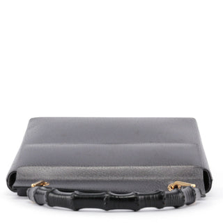 Gucci Anthracite Bamboo Top Handle Bag