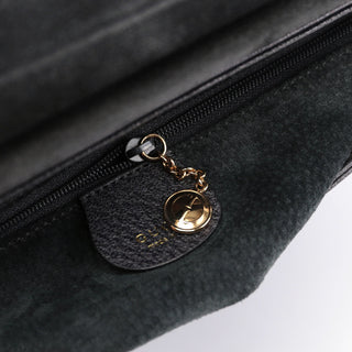 Gucci Anthracite Bamboo Top Handle Bag