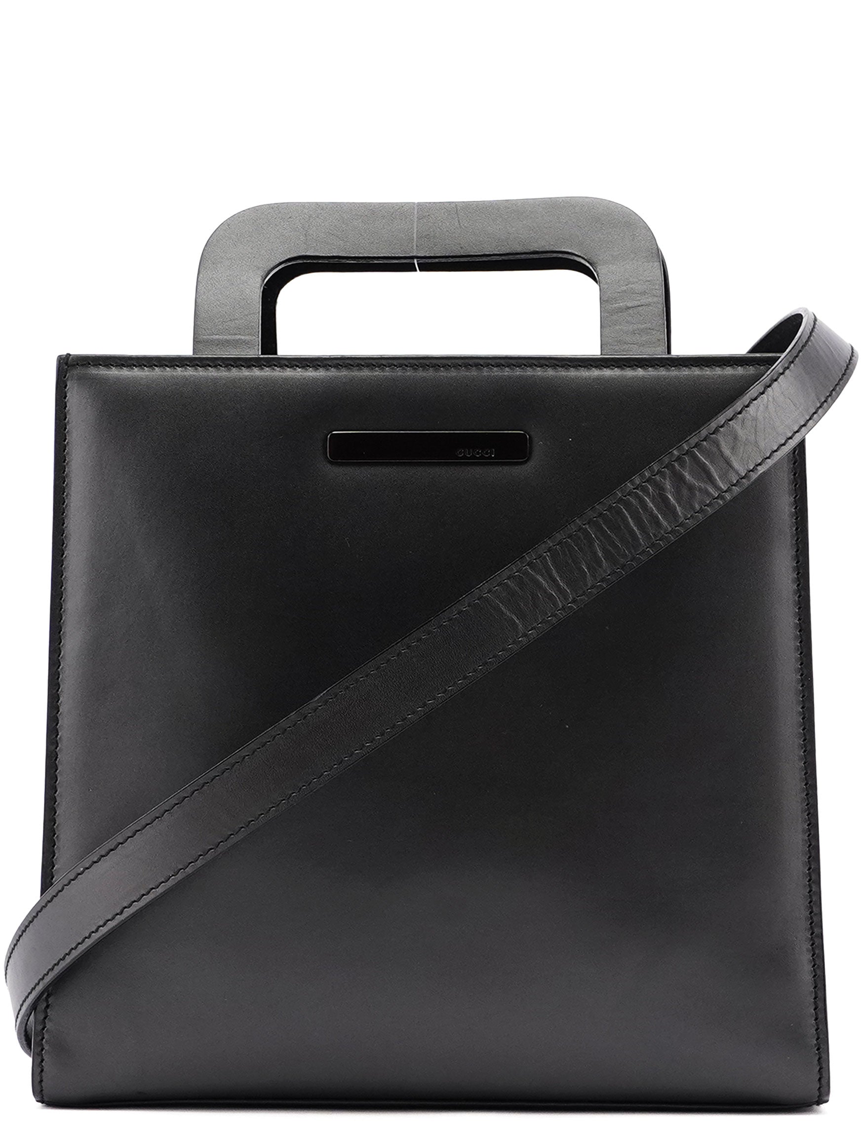 Gucci Anthracite Calfskin 2-Way Tote Bag