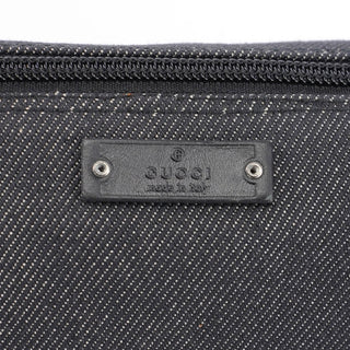 Gucci Anthracite Denim Boat Bag