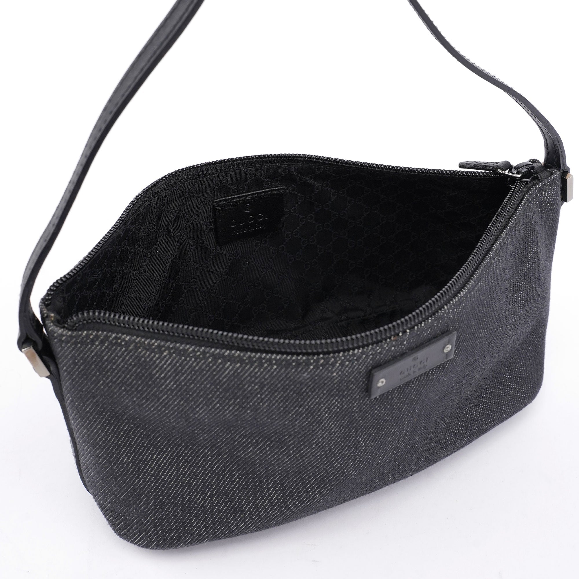 Gucci Anthracite Denim Boat Bag