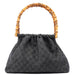 Gucci Anthracite Denim GG Bamboo Bag