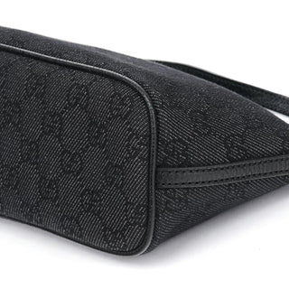 Gucci Anthracite Denim GG Boat Pochette