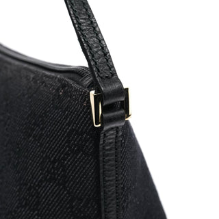 Gucci Anthracite Denim GG Boat Pochette