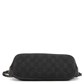 Gucci Anthracite Denim GG Boat Pochette