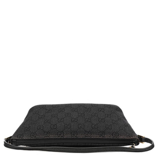 Gucci Anthracite Denim GG Boat Pochette
