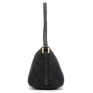 Gucci Anthracite Denim GG Boat Pochette