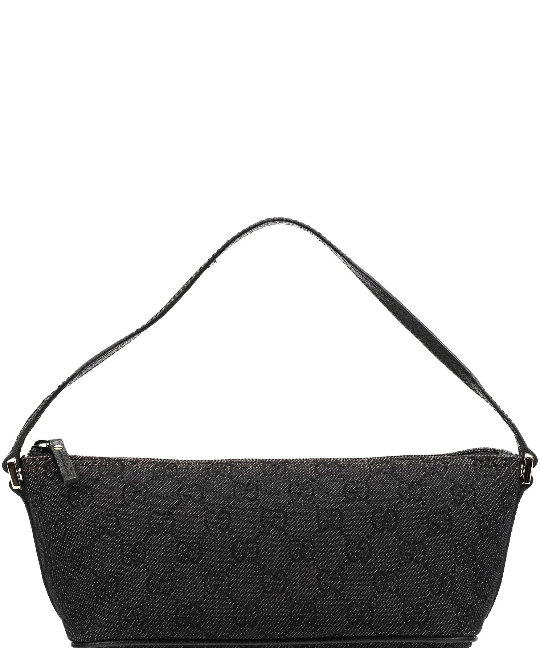 Gucci Anthracite Denim GG Boat Pochette