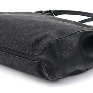 Gucci Anthracite Denim GG Horsebit Tote Bag