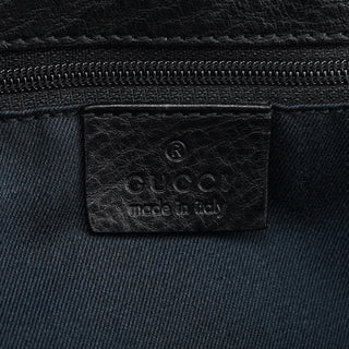 Gucci Anthracite Denim GG Horsebit Tote Bag