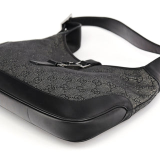 Gucci Anthracite Denim GG Jackie Shoulder Bag