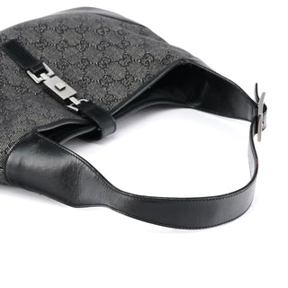 Gucci Anthracite Denim GG Jackie Shoulder Bag
