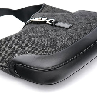 Gucci Anthracite Denim GG Jackie Shoulder Bag