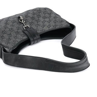 Gucci Anthracite Denim GG Jackie Shoulder Bag