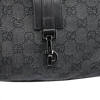 Gucci Anthracite Denim GG Jackie Shoulder Bag