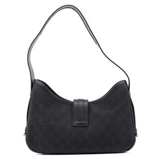 Gucci Anthracite Denim GG Jackie Shoulder Bag