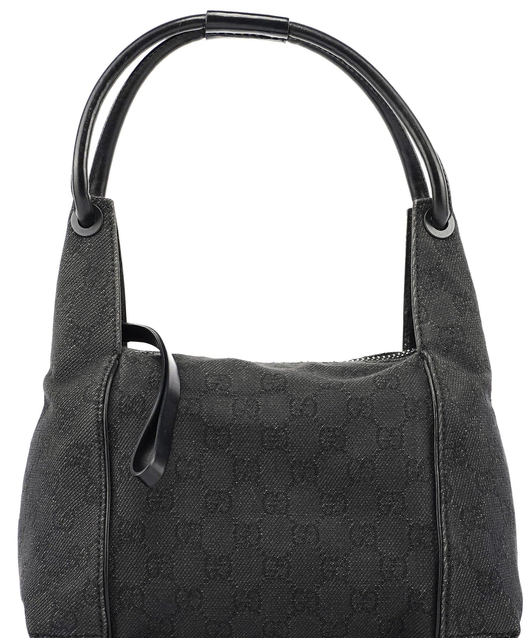 Gucci Anthracite Denim GG Shoulder Bag