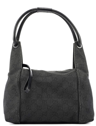 Gucci Anthracite Denim GG Shoulder Bag