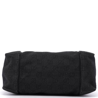 Gucci Anthracite Denim GG Shoulder Bag