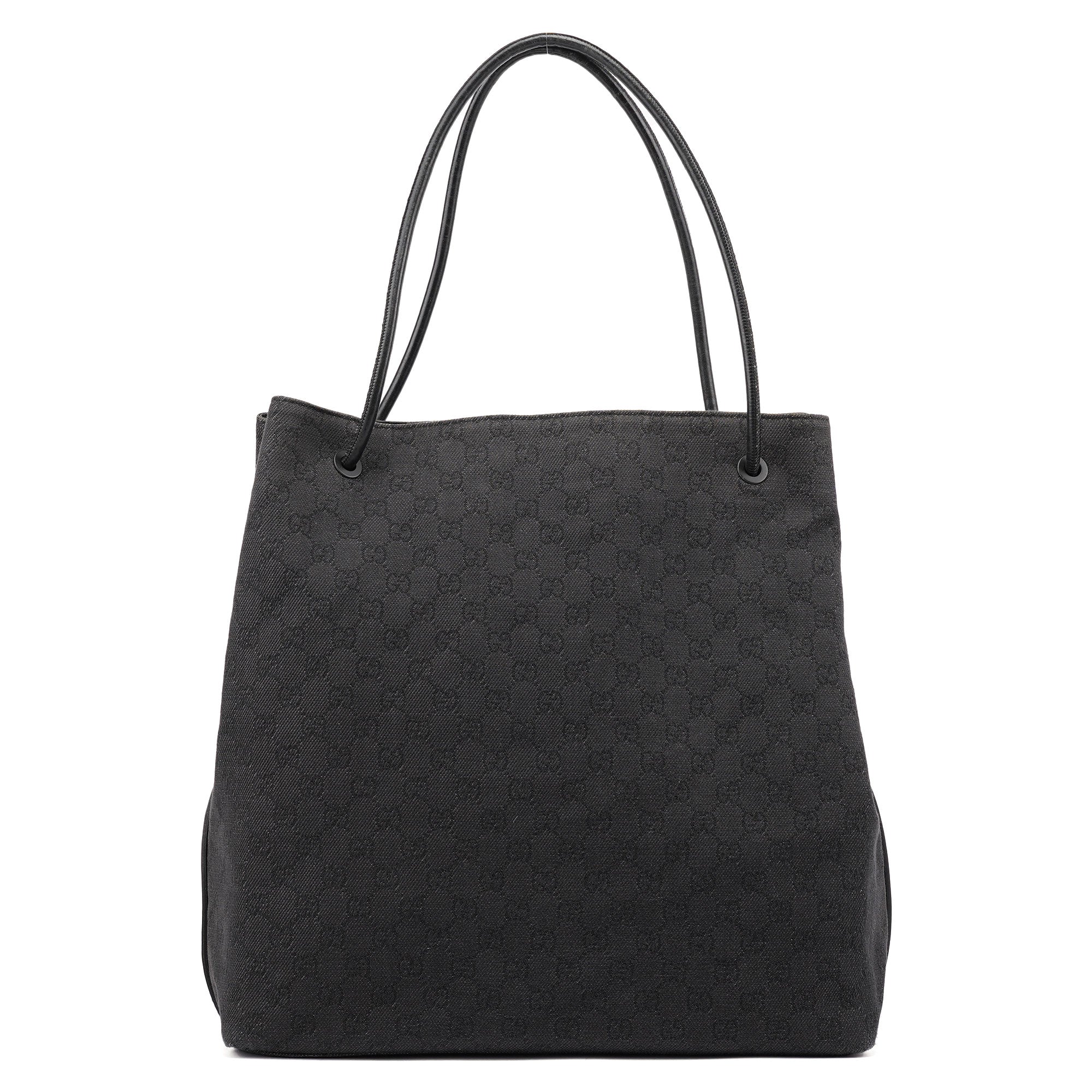Gucci Anthracite Denim GG Tote Bag