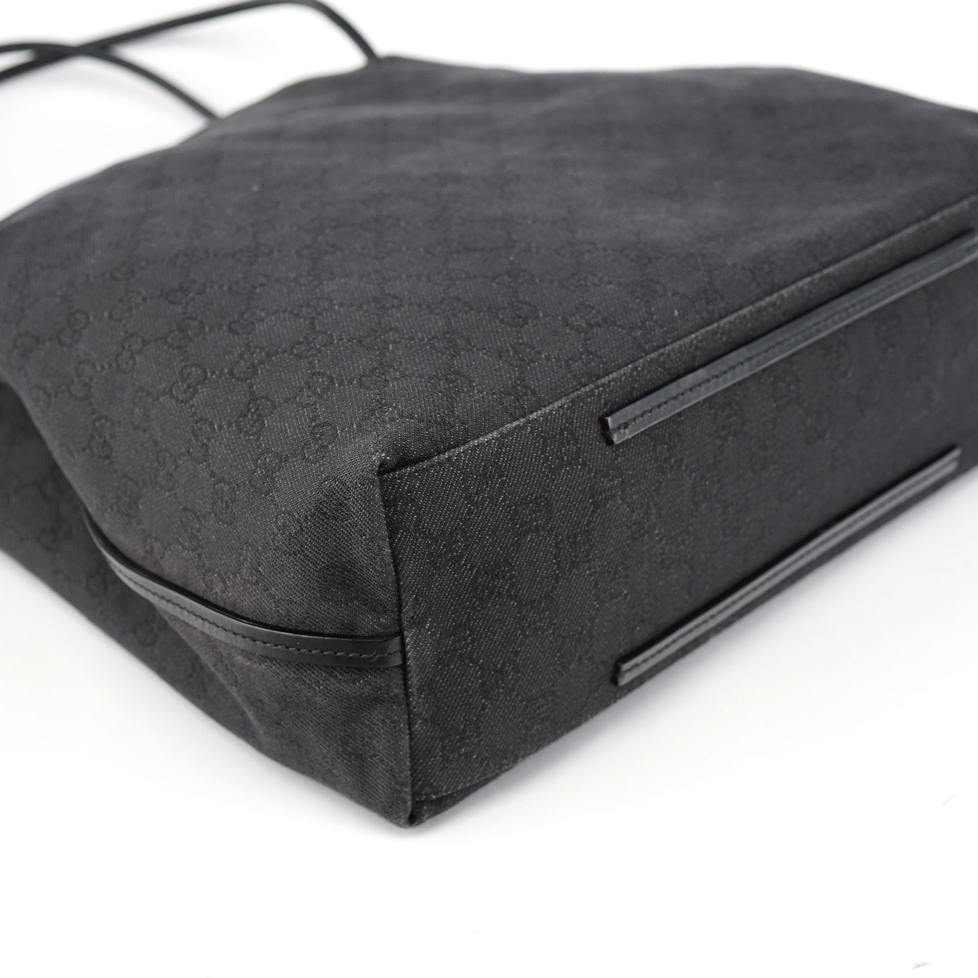 Gucci Anthracite Denim GG Tote Bag