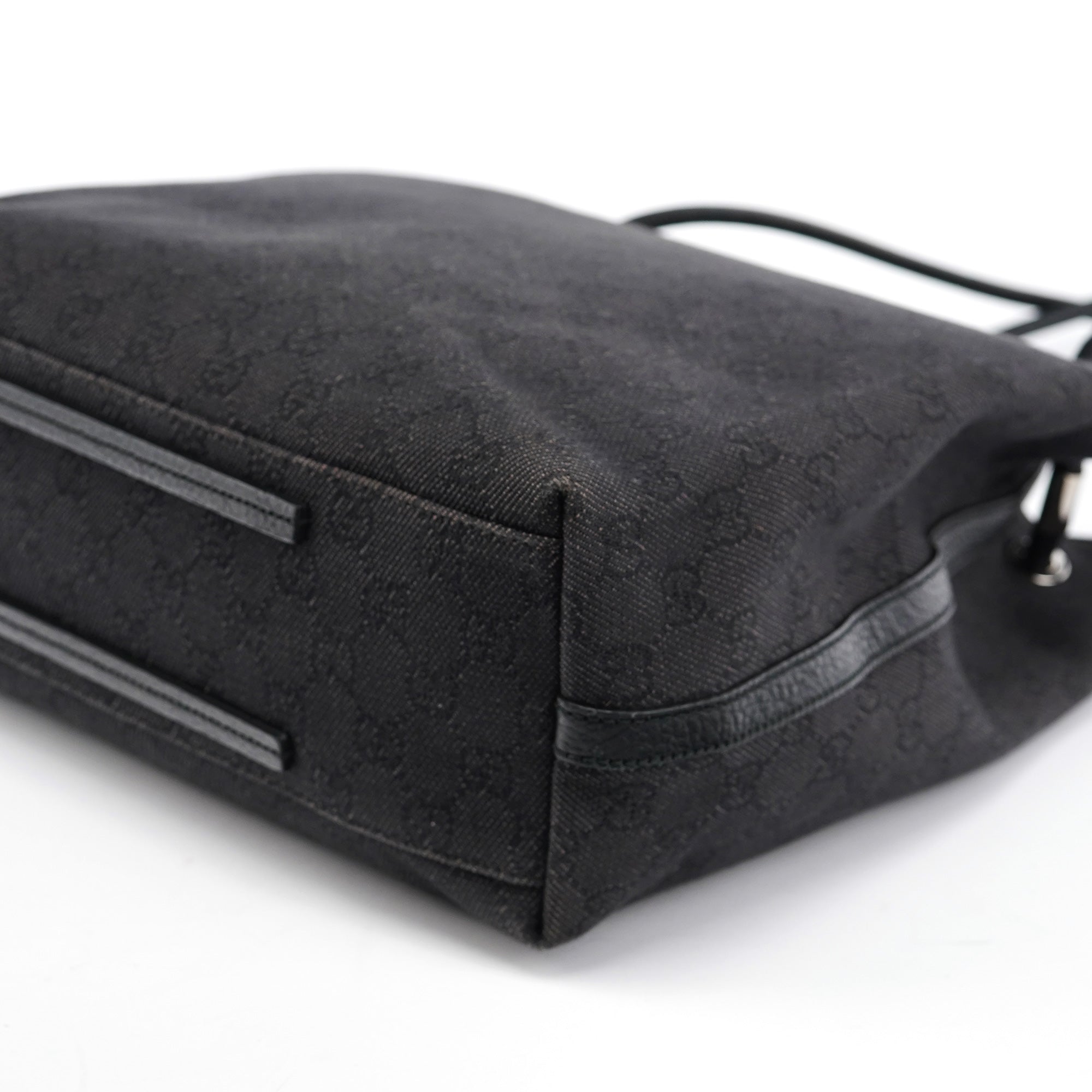 Gucci Anthracite Denim GG Tote Bag
