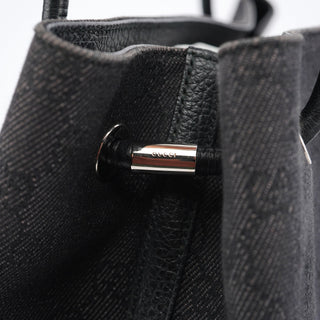 Gucci Anthracite Denim GG Tote Bag