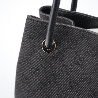 Gucci Anthracite Denim GG Tote Bag