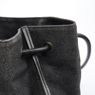 Gucci Anthracite Denim GG Tote Bag