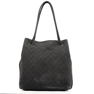 Gucci Anthracite Denim GG Tote Bag