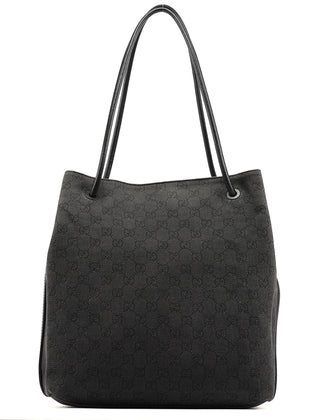 Gucci Anthracite Denim GG Tote Bag