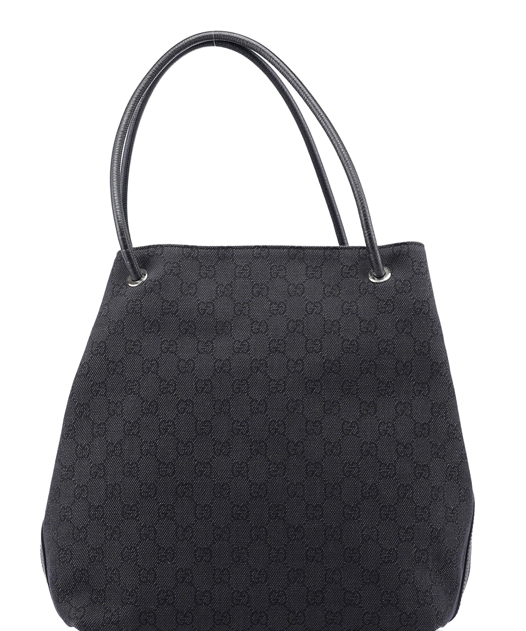 Gucci Anthracite Denim GG Tote Bag