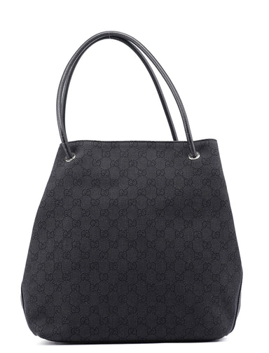 Gucci Anthracite Denim GG Tote Bag