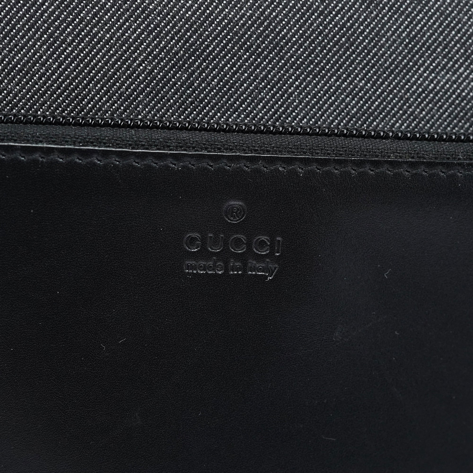 Gucci Anthracite Denim Tote Bag