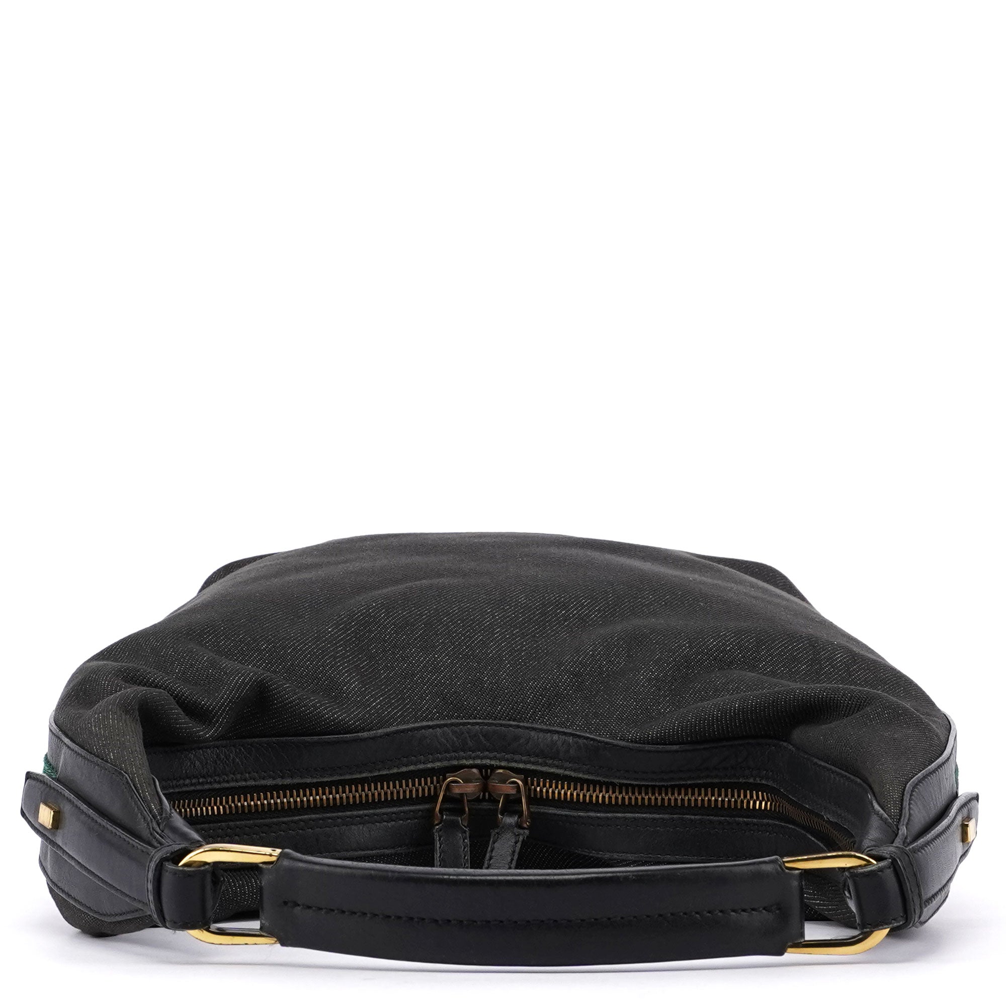 Gucci Anthracite Denim V Hobo Bag