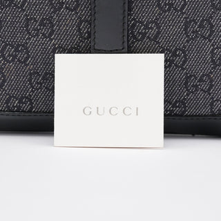 Gucci Anthracite GG Denim Jackie Shoulder Bag